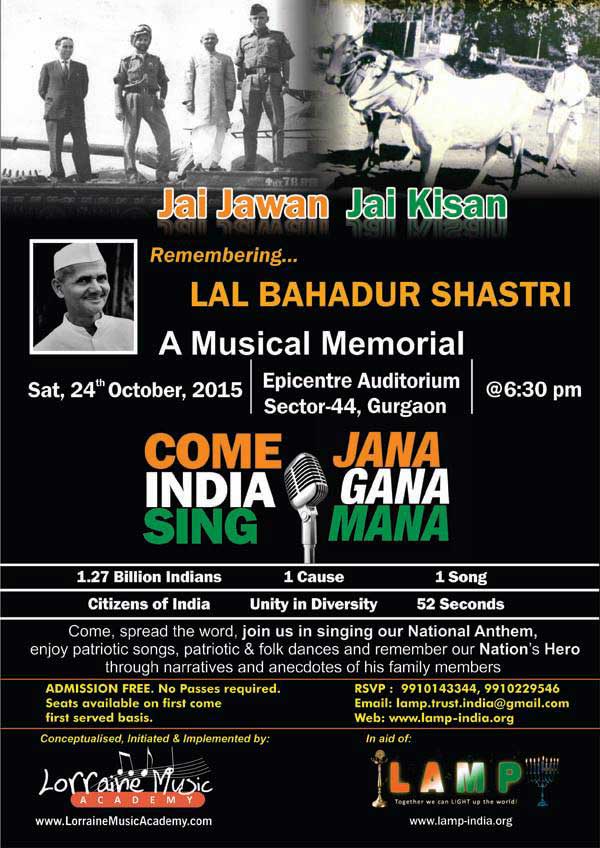 Jai Jawan Jai Kisan Remembering Lal Bahadur Shastri