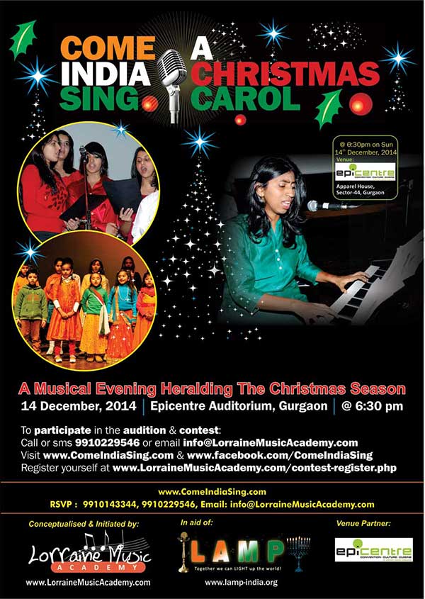 Come India Sing A Christmas Carol 14 December 2014