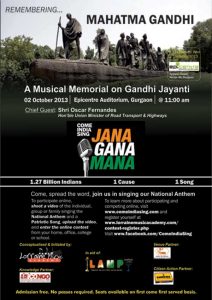 Remembering Mahatma Gandhi - A Musical Memorial on Gandhi Jayanti