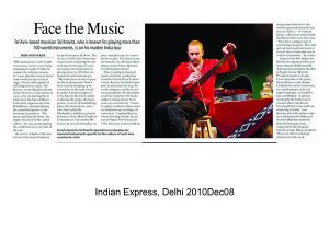 2010 Dec 08 - Indian Express, Delhi - Face the Music