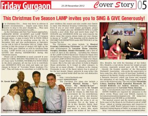 Article in Friday Gurgaon - 23Nov2012