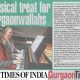 Article-in-Times-of-India---22Feb2014---Musical-Treat-For-GurgaonWallahs