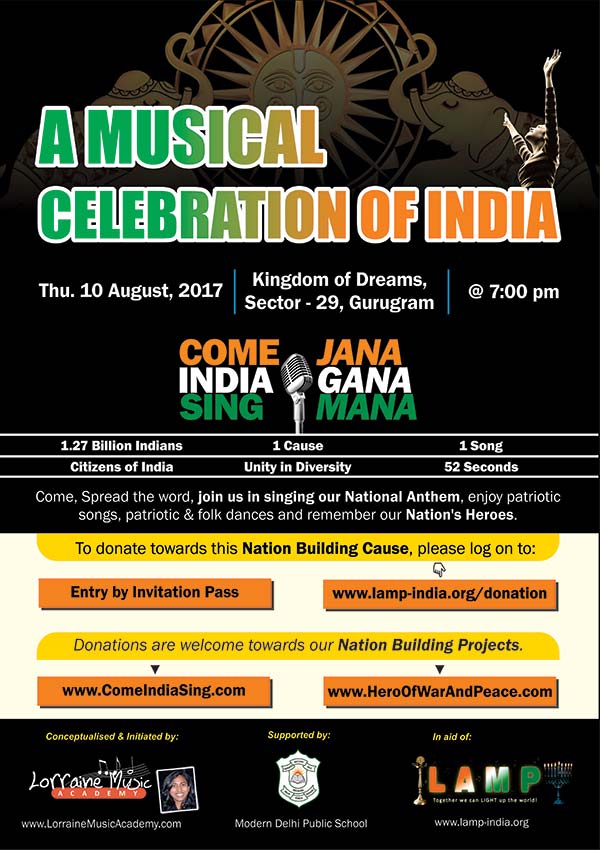 A Musical celebration of India 10 Aug 2017